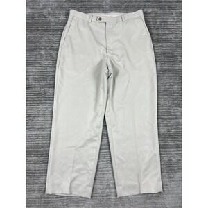 Concepts by Claiborne Pants Mens 34x30 Beige Flat Front Pockets Casual‎